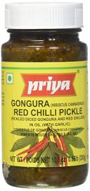 Gongugra Red Chilli Pickle With Garlic (Priya) - 300 GM