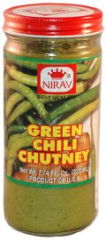 Green Chilli Chutney (Nirav) -  8 oz