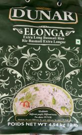 Elonga X-Long Premium Basmati Rice (Dunar) - 10 LB