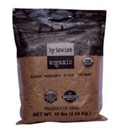Organic Brown Sona Masoori Rice (Bytewise) - 10 LB