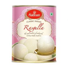 Rasgulla 14 Pcs Canned (Haldiram) - 1 KG