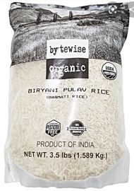 Organic White Basmati Rice (Biryani Pulav) (Bytewise) - 3.5 LB